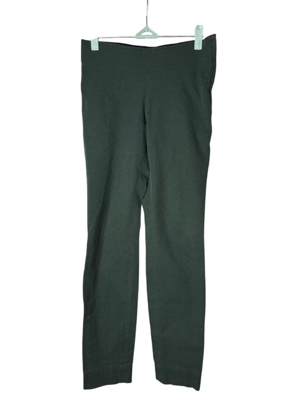 COS Skinny Ankle Pants Size 6 Elastic Waist Dark Green
